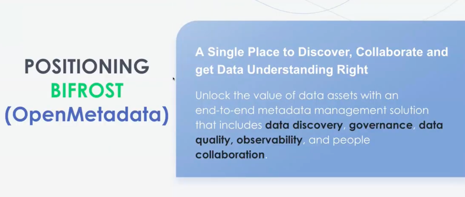 A unified system of record for data discovery and governance